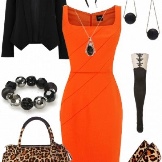 Zwart en Leopard Orange