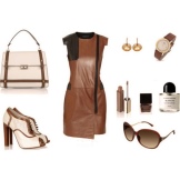Accesorios para un vestido marrón
