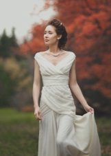 Empírové svadobné šaty so závesom