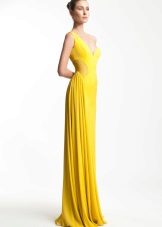 Yellow evening dress from Rani Zakhem
