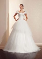 Asymmetric Skirt Wedding Dress