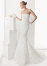 Wedding dress from textured fabric from Rosa Clara 2013