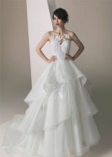 فستان الزفاف مع تنورة طبقات 2016