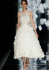 Yolan Cris 2016 Midi Wedding Lace Dress