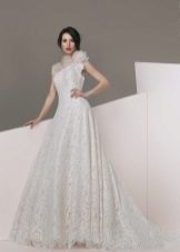 2016 One Shoulder Lace Wedding Dress