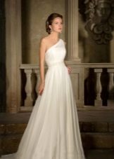 Gabbiano One Shoulder Wedding Dress