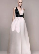 White and Black Evening Dress 2016