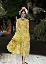 Đầm dạ hội in họa tiết Dolce & Gabbana 2016