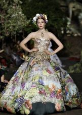 Vestido de noche estampado 2016 de Dolce & Gabbana