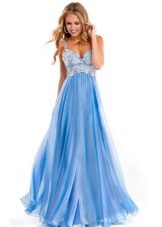 абитуриентска вечерна рокля синя