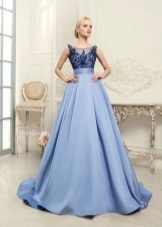 שמלת כלה בצבע כחול מבית Navibl
