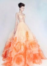 Orange Hochzeitskleid