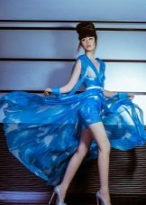 Sifon estélyi ruha kék