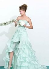 Robe de mariée couleur menthe