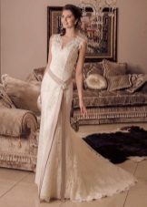 Асиметрична сватбена рокля Sash
