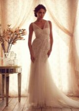 Anna Campbells Gossamer bröllopsklänning med rena remmar