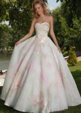 Color wedding dress from Oksana Mukha magnificent