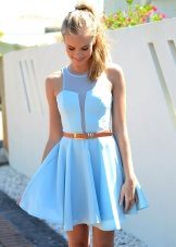 Jasna niebieska sukienka