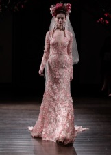 Robe de mariée par Naeem Khan Pink