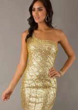 Σύντομο χρυσό φόρεμα
