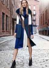 Outerwear under a colored dress