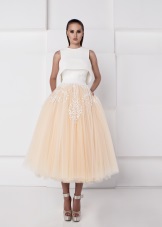 Organza Skirt Midi Dress