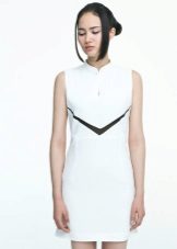Chinese Straight White Dress