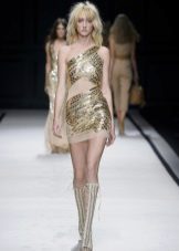 Къса рокля в гръцки стил със злато