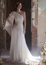 Robe de mariée grecque avec dentelle