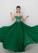 שמלה ירוקה לרצפה