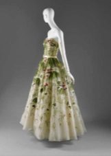 Винтидж рокля Dior със зелен модел