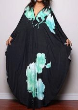 Gėlių rytietiškos tunikos suknelė