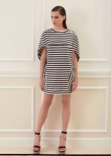 Striped nautical dress with sleeves