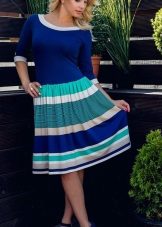 Knitted marine dress for every day