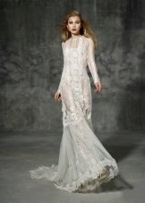 Дантелена сватбена рокля в стил Чикаго