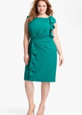 Sleeveless Drape Dress for Women with Apple Pattern
