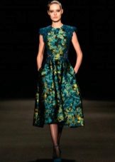 Barroco Midi Print Dress