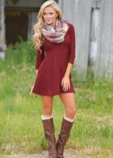 Knitted casual dress