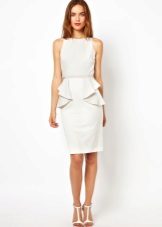 Trouwjurk schede Peplum