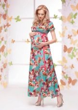 Цветна пролетна рокля за майчинство