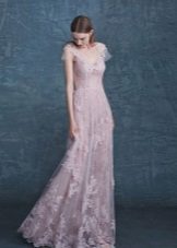 Сватбена розова рокля