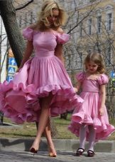 Curvy short dresses for a girl and her mother