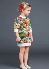 Izravna ljetna haljina za djevojčicu od 4 godine