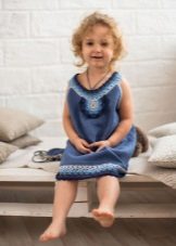 Καλοκαιρινό πλεκτό φόρεμα για κορίτσια 4 ετών