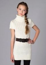 Suknelė-megztinis į mokyklą 11 metų mergaitei