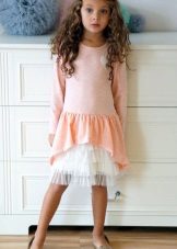Плетена хаљина за девојчице кратка