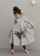 Плетена хаљина за девојчицу дугачка