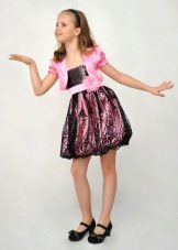 Коктейлна рокля за момичета с пола с балон