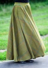 Linen conical skirt