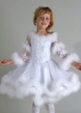 Vestido de Natal Floco de neve para menina